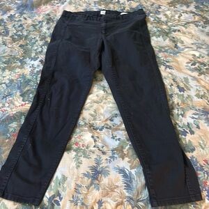 Gap black khakis cropped